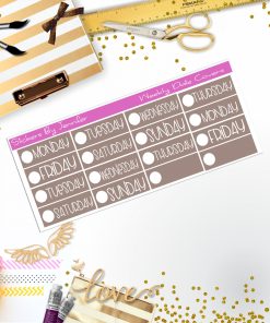 Weekly Date Covers P100 Planner Stickers, Journal Stickers, Functional Planner Stickers, Stationary Stickers