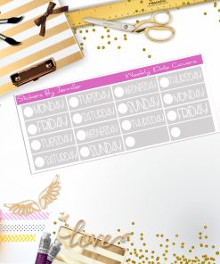 Weekly Date Covers P101 Planner Stickers, Journal Stickers, Functional Planner Stickers, Stationary Stickers