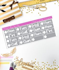 Weekly Date Covers R102 Planner Stickers, Journal Stickers, Functional Planner Stickers, Stationary Stickers