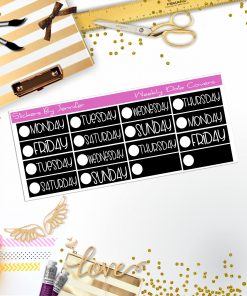 Weekly Date Covers P104 Planner Stickers, Journal Stickers, Functional Planner Stickers, Stationary Stickers