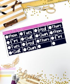 Weekly Date Covers R011 Planner Stickers, Journal Stickers, Functional Planner Stickers, Stationary Stickers