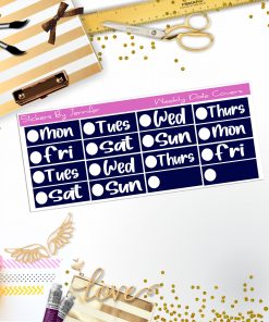 Weekly Date Covers R012 Planner Stickers, Journal Stickers, Functional Planner Stickers, Stationary Stickers