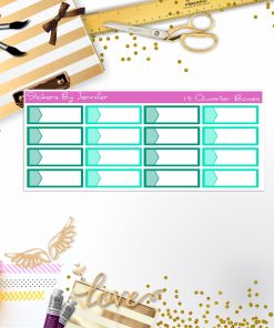 Quarter Boxes 013 Planner Stickers, Journal Stickers, Functional Planner Stickers, Stationary Stickers