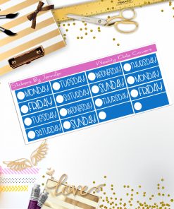 Weekly Date Covers P015 Planner Stickers, Journal Stickers, Functional Planner Stickers, Stationary Stickers