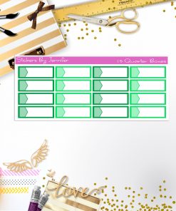 Quarter Boxes 015 Planner Stickers, Journal Stickers, Functional Planner Stickers, Stationary Stickers