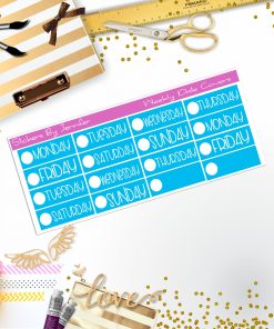 Weekly Date Covers P016 Planner Stickers, Journal Stickers, Functional Planner Stickers, Stationary Stickers