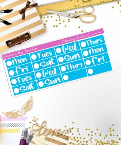 Weekly Date Covers R016 Planner Stickers, Journal Stickers, Functional Planner Stickers, Stationary Stickers
