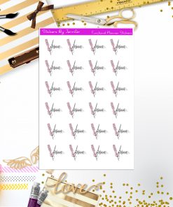 Hair Appointment Stickers, Planner Stickers, Journal Stickers, Functional Planner Stickers, Stationary Stickers