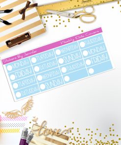Weekly Date Covers P017 Planner Stickers, Journal Stickers, Functional Planner Stickers, Stationary Stickers
