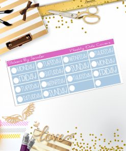 Weekly Date Covers P018 Planner Stickers, Journal Stickers, Functional Planner Stickers, Stationary Stickers