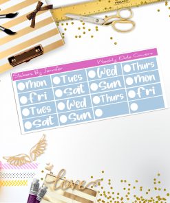 Weekly Date Covers R018 Planner Stickers, Journal Stickers, Functional Planner Stickers, Stationary Stickers