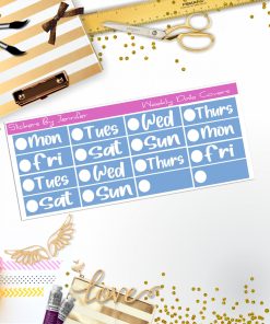 Weekly Date Covers R019 Planner Stickers, Journal Stickers, Functional Planner Stickers, Stationary Stickers