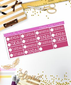 Weekly Date Covers P002 Planner Stickers, Journal Stickers, Functional Planner Stickers, Stationary Stickers