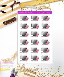 Binge Watch Stickers, Planner Stickers, Journal Stickers, Functional Planner Stickers, Stationary Stickers