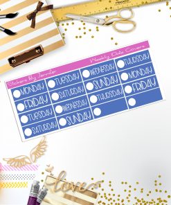 Weekly Date Covers P020 Planner Stickers, Journal Stickers, Functional Planner Stickers, Stationary Stickers