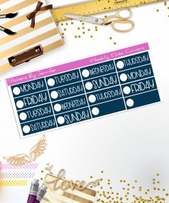 Weekly Date Covers P022 Planner Stickers, Journal Stickers, Functional Planner Stickers, Stationary Stickers