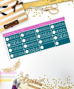 Weekly Date Covers P023 Planner Stickers, Journal Stickers, Functional Planner Stickers, Stationary Stickers