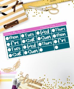 Weekly Date Covers R023 Planner Stickers, Journal Stickers, Functional Planner Stickers, Stationary Stickers
