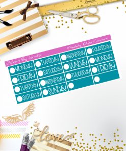 Weekly Date Covers P024 Planner Stickers, Journal Stickers, Functional Planner Stickers, Stationary Stickers
