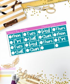 Weekly Date Covers R024 Planner Stickers, Journal Stickers, Functional Planner Stickers, Stationary Stickers