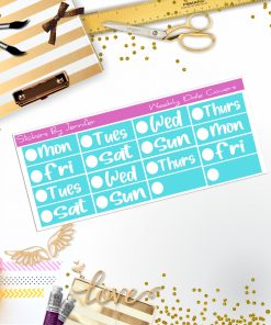 Weekly Date Covers R027 Planner Stickers, Journal Stickers, Functional Planner Stickers, Stationary Stickers