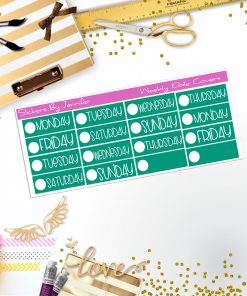 Weekly Date Covers P030 Planner Stickers, Journal Stickers, Functional Planner Stickers, Stationary Stickers