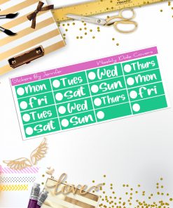 Weekly Date Covers R031 Planner Stickers, Journal Stickers, Functional Planner Stickers, Stationary Stickers