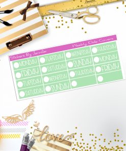Weekly Date Covers P032 Planner Stickers, Journal Stickers, Functional Planner Stickers, Stationary Stickers