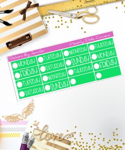 Weekly Date Covers P033 Planner Stickers, Journal Stickers, Functional Planner Stickers, Stationary Stickers