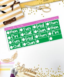 Weekly Date Covers R034 Planner Stickers, Journal Stickers, Functional Planner Stickers, Stationary Stickers
