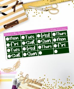 Weekly Date Covers R035 Planner Stickers, Journal Stickers, Functional Planner Stickers, Stationary Stickers