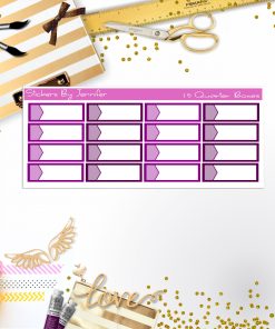 Quarter Boxes 035 Planner Stickers, Journal Stickers, Functional Planner Stickers, Stationary Stickers