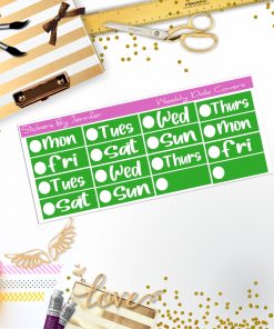 Weekly Date Covers R039 Planner Stickers, Journal Stickers, Functional Planner Stickers, Stationary Stickers