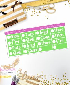 Weekly Date Covers R040 Planner Stickers, Journal Stickers, Functional Planner Stickers, Stationary Stickers