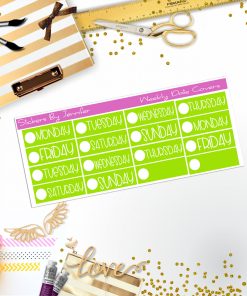 Weekly Date Covers P043 Planner Stickers, Journal Stickers, Functional Planner Stickers, Stationary Stickers