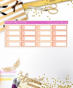 Quarter Boxes 043 Planner Stickers, Journal Stickers, Functional Planner Stickers, Stationary Stickers