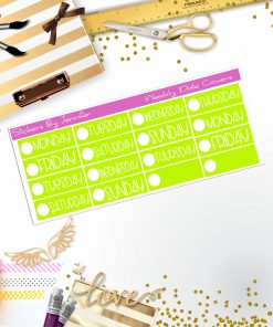 Weekly Date Covers P044 Planner Stickers, Journal Stickers, Functional Planner Stickers, Stationary Stickers