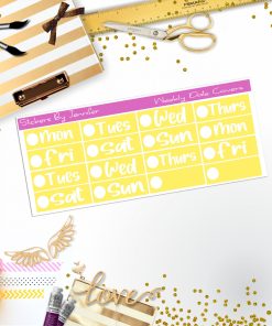 Weekly Date Covers R048 Planner Stickers, Journal Stickers, Functional Planner Stickers, Stationary Stickers