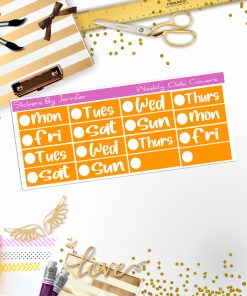 Weekly Date Covers R049 Planner Stickers, Journal Stickers, Functional Planner Stickers, Stationary Stickers