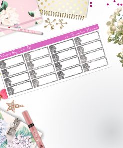 Quarter Boxes 049 Planner Stickers, Journal Stickers, Functional Planner Stickers, Stationary Stickers