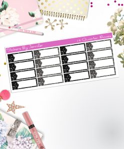 Quarter Boxes 050 Planner Stickers, Journal Stickers, Functional Planner Stickers, Stationary Stickers