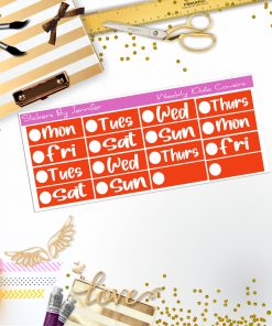 Weekly Date Covers R052 Planner Stickers, Journal Stickers, Functional Planner Stickers, Stationary Stickers