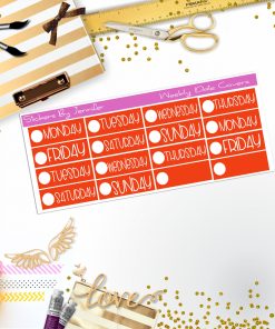 Weekly Date Covers P052 Planner Stickers, Journal Stickers, Functional Planner Stickers, Stationary Stickers