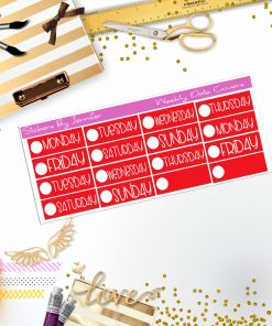 Weekly Date Covers P059 Planner Stickers, Journal Stickers, Functional Planner Stickers, Stationary Stickers