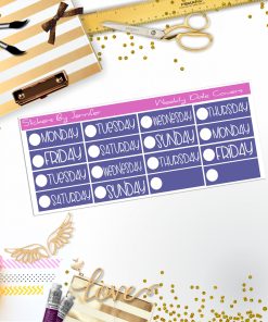 Weekly Date Covers P006 Planner Stickers, Journal Stickers, Functional Planner Stickers, Stationary Stickers