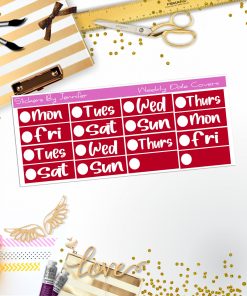 Weekly Date Covers R060 Planner Stickers, Journal Stickers, Functional Planner Stickers, Stationary Stickers