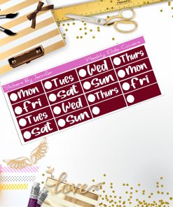 Weekly Date Covers R061 Planner Stickers, Journal Stickers, Functional Planner Stickers, Stationary Stickers
