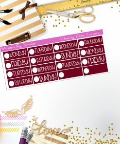 Weekly Date Covers P061 Planner Stickers, Journal Stickers, Functional Planner Stickers, Stationary Stickers