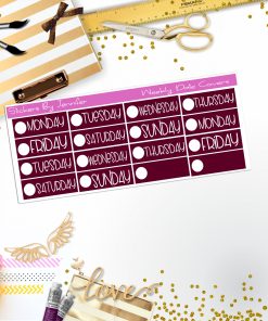 Weekly Date Covers P062 Planner Stickers, Journal Stickers, Functional Planner Stickers, Stationary Stickers