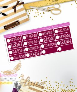 Weekly Date Covers P063 Planner Stickers, Journal Stickers, Functional Planner Stickers, Stationary Stickers